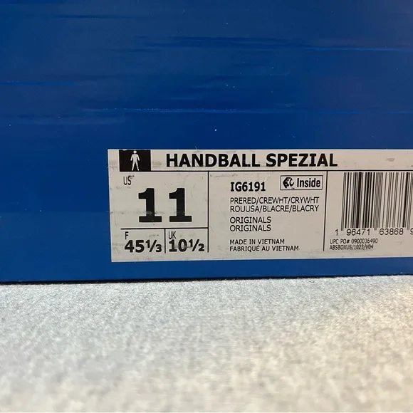 Adidas Handball Spezial Red Orange Gum Athletic Men's Shoe Size 11 IG6191 - Picture 11 of 11